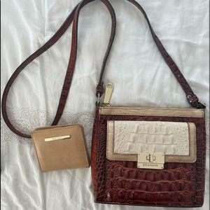 Brahmin Cross Body Slim Handbag  Purse and Wallet Set